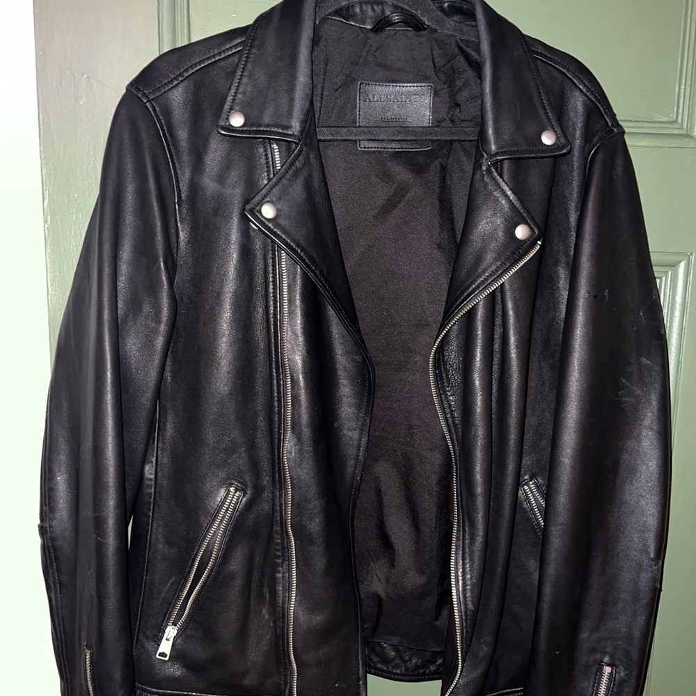 AllSaints Tyson Leather Biker Jacket
